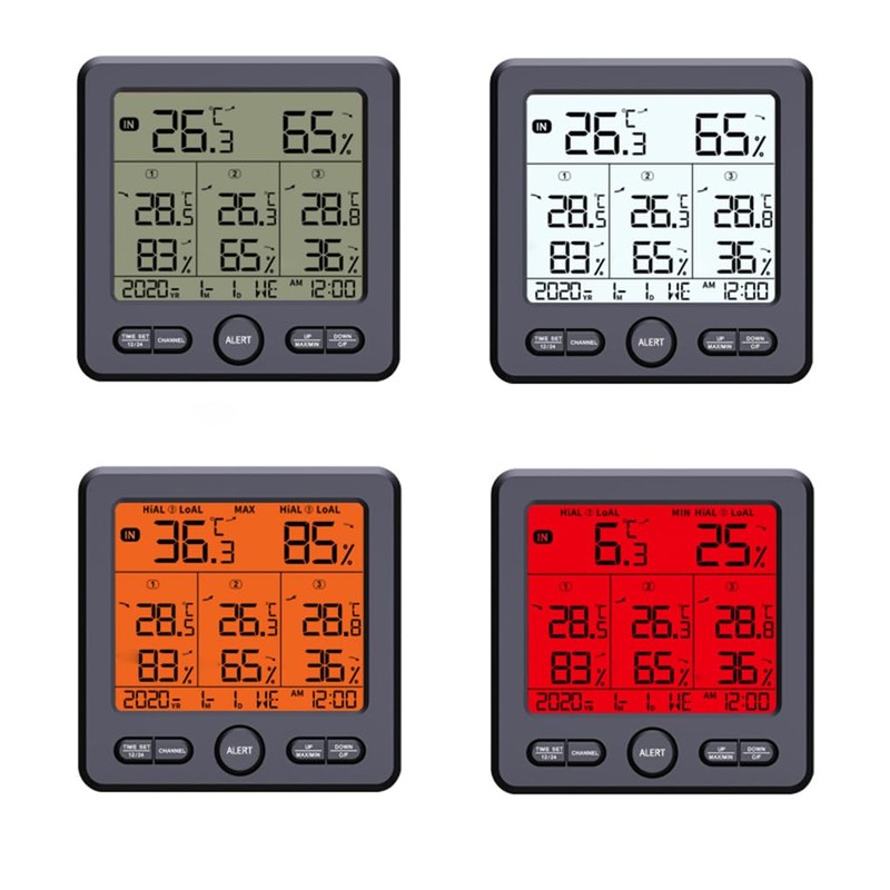 LED LCD Display Thermometer with Digital Hygrometer for Precise Measurements