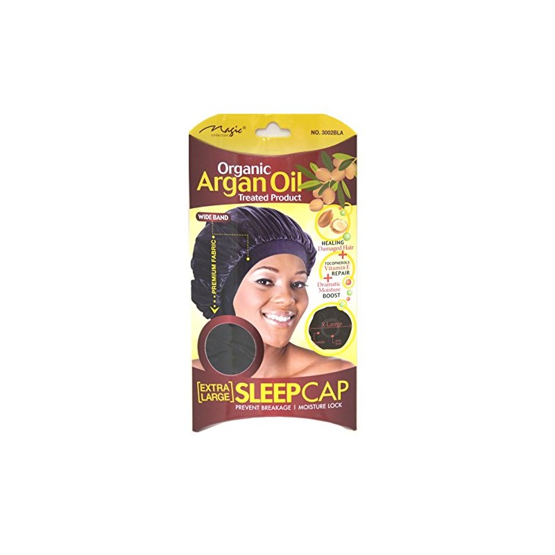 Organic Argan Oil Extra Large Sleep Cap By Magic Collection