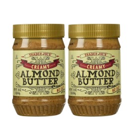 Trader Joe's Creamy No Salt Almond Butter 16oz - 2 Pk Natural, Unsalted, Spread