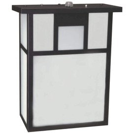 Outdoor Lantern LED Small Mission Black 14W 80CRI 2700K W/ PHOTOCELL