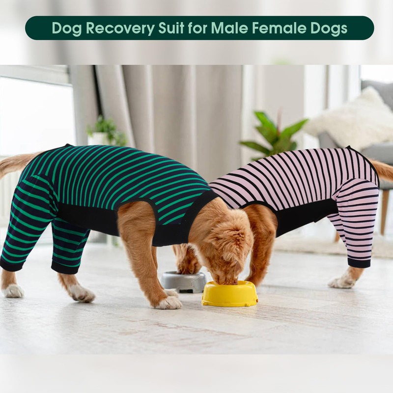 Kuoser Dog Recovery Suit, Anti Licking Dogs Rear Leg Sleeve,