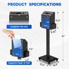 Freestanding Ballot Box Collection with Silent Caster Wheels: Secure and
