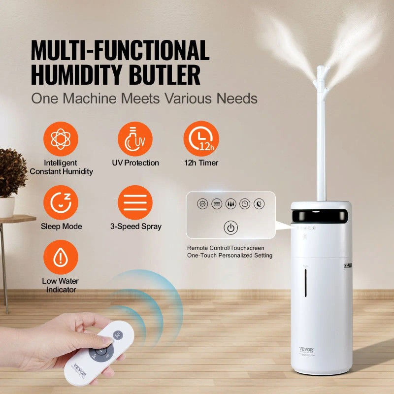Large Room Commercial Humidifier for Whole House 1291.7 Sq ft