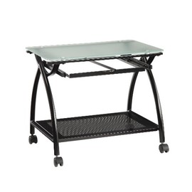 OSP Designs NWP30-BK Office Star Newport Powder Coated Steel Frame Mobile File Holder, Black