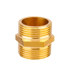 AOPANDA Brass Pipe Fitting, Fitting With 1" NPT Hexagon Thread, For Pneumatic Water Heater And Other Hose Joints. (1-Pack)