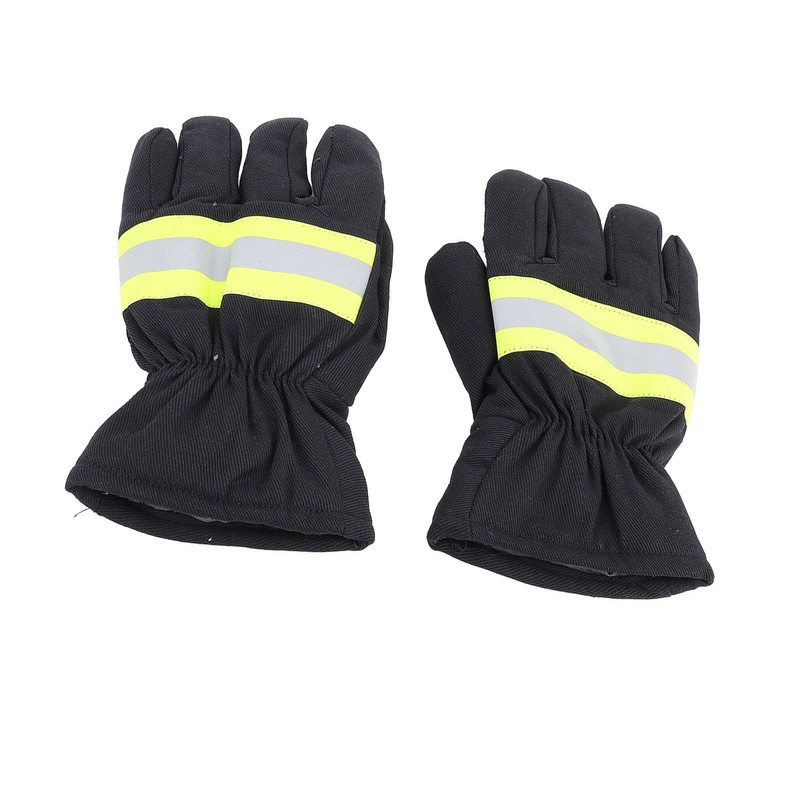 Firefighter Gloves Flame Resistant Soft Comfortable 27cm Length Safety Working