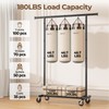 HYSEYY Clothes Rack, Clothing Rack for Hanging Clothes, Rolling Garment