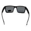 LOCS Hardcore Shades Square Sunglasses with Black Frame, Grey Lenses,