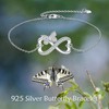 URONE Infinity Bracelet for Women 925 Sterling Silver Butterfly Infinity