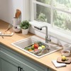 Kitchen Faucet with Pull Down Sprayer Brushed Nickel Waterfall Sink