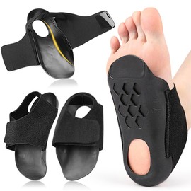 YAFLUG 1 Pair of Conponous Arch Braces for Plantar Fasciitis, Replaceable Heights Foot Bandage Metatarsal Women Men Plantar Fasciitis Inserts Breathable Plantar Fasciitis Bandage (36-42)