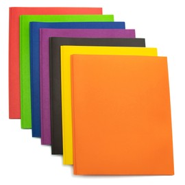 100-Pack of Colored Folders - Bulk School Supplies Bundle Essential for Students and Teachers, 7 Assorted Colors