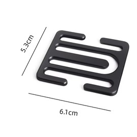 Msagkah Child Safety Belt Safety Belt Metal Buckle Protection Pregnant Baby Neck Strangulation (Silver)