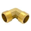 Hooshing 2PCS 3/4" GHT Male to Male Garden Hose Elbow
