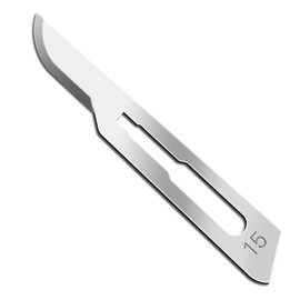 IMS-CBLD15 Box of 100 Scalpel Sterile Blades #15 Carbon Steel Individually Foil Wrapped