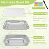 TCYPUHL Stainless Steel Sprouts Growing Kit 4-Tier 10.4 inch Trays,