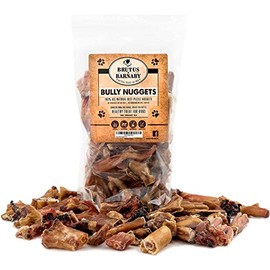 BRUTUS & BARNABY Bully Nuggets- Grass Fed Low Odor Bully Stick Bites- All Natural and Grain Free (5lb)