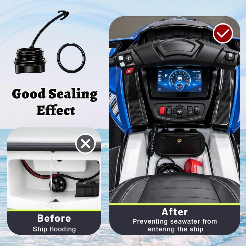 Fiwochic 8 Pcs Drain Plug Compatible with SeaDoo SE Limited