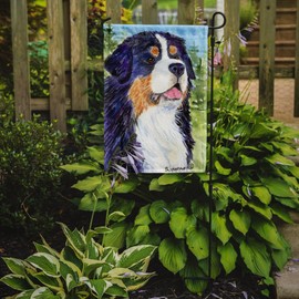 Caroline's Treasures SS8867GF Bernese Mountain Dog Garden Flag Mailbox Flag Decorative Yard Flag Banner Outside Patio Artwork Yard Flower Beds, Garden Size, Multicolor
