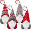 Skylety 4 Pieces Christmas Tree Hanging Gnomes Ornaments Handmade Swedish