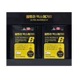 울트라 맥스 메가B 120정 4개월분 약국용 고함량 비타민B군 면역력 증진 활력 영양제, 60정, 2개 Ultra Max Mega B 120 Tablets - 4-Month Supply of High Potency Vitamin B Complex for Immune Support and Vitality, 60 Tablets, 2 Packs