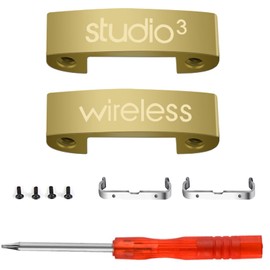 Studio 3 Scharniere Ersatz Studio 3 Wireless Stirnband Connector Repair Kit Teile Kompatibel mit Studio 3.0 Wireless Bluetooth Over Ear Kopfhörer (Gold)