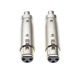 RCA to XLR Adapter 3 Pin XLR Female to RCA Phono Female Adapter 2 Pack