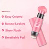 Erinde Cream Blush Stick with Brush, 3 In 1 Cheek