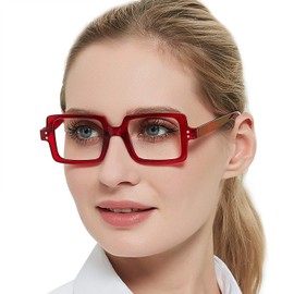OCCI CHIARI Reading Glasses Funky Readers 1.25 Diptor for Women thick Frame(1.0 1.25 1.5 1.75 2.0 2.25 2.5 2.75 3.0 3.5 4.0 5.0 6.0)