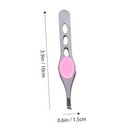WOONEKY 3sets Assorted Eyebrow Pliers Beauty Tools Stainless Steel Compact for Home Salon Use 4pcs*3
