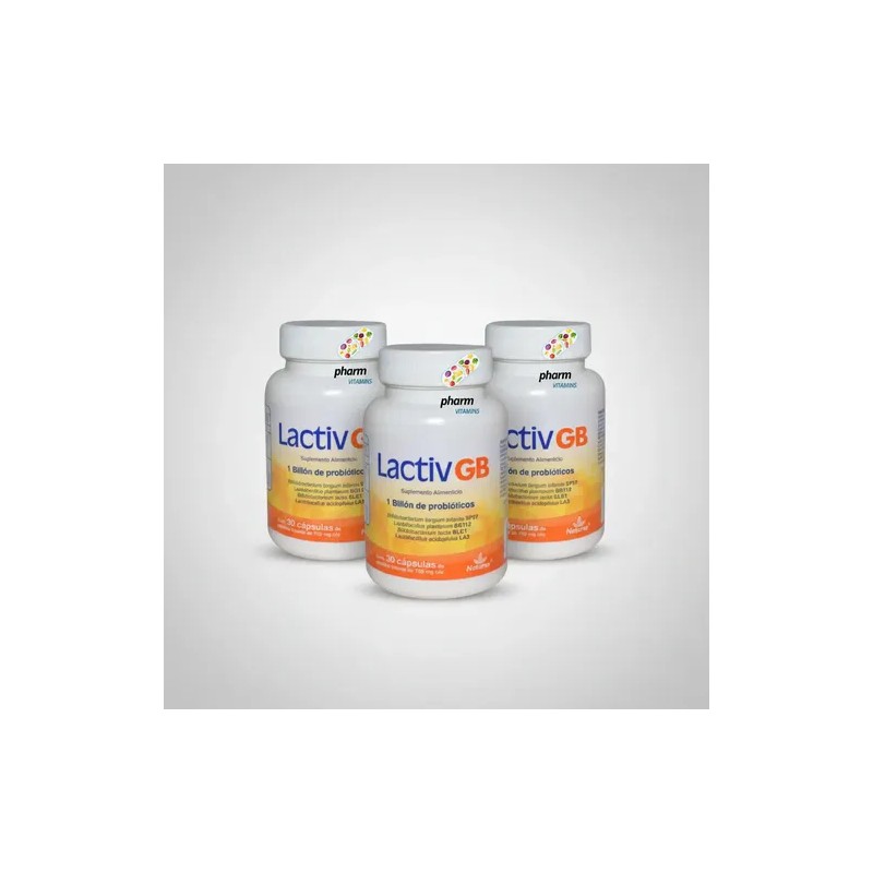 Lactiv Gb(3 Pack)30capcu Lactobacilos Probioticos Vitamina