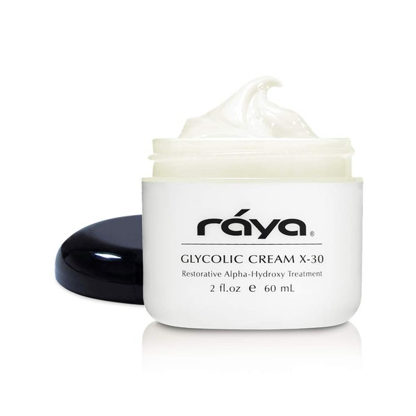 Raya Glycolic Cream X-30 with AHA (G-327) | Exfoliating Facial Treatment for Non-Sensitive Skin Beginning to Show Signs of Aging | Made with Alpha Hydroxy Acids