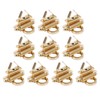 10Pcs Turn Lock Sturdy Durable Alloy Material Wide Classic Style