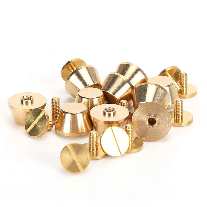 Handbag Feet Studs, 10Pcs Brass Feet Nailhead Purse Handbag Luggage