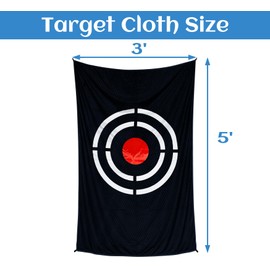 Doubleriver Golf Target Cloth Golf Target for Net Replacement Target Golf Hitting Net Target Golf Practice Target Golf Training Aids Indoor Outdoor 5X3FT