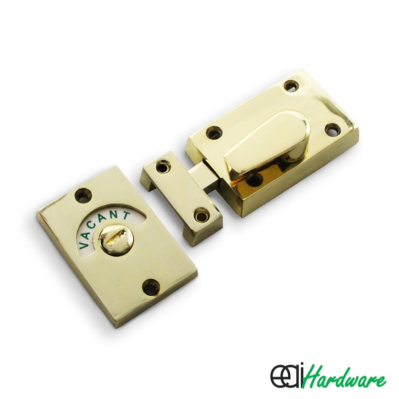 Toilet Indicator Bolt Vacant/Engaged Brass Plated