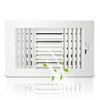 Ceiling Register, FanGoFast 3-Way ABS Sidewall Ceiling Air Vent w/Manual