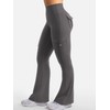 YEOREO CoreFlex Women Workout Flare Leggings with Pockets Hidden Scrunch