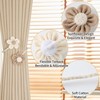 OCIOLI Handmade Flower Curtain Tiebacks - Bohemian No Drill DIY