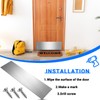 Therwen Door Kick Plate, Satin Aluminum Kick Plates with Screws