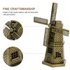 Windmill Model Desktop Decoration Ornaments - Netherlands Windmill Alloy Model
