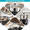 4 PCS Plastic & Stainless Steel Pot Lid Top Replacement