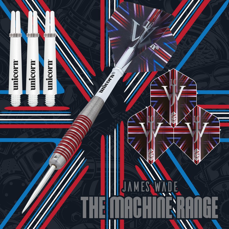 Unicorn James 'The Machine' Wade Dart Set, Colour, 26g