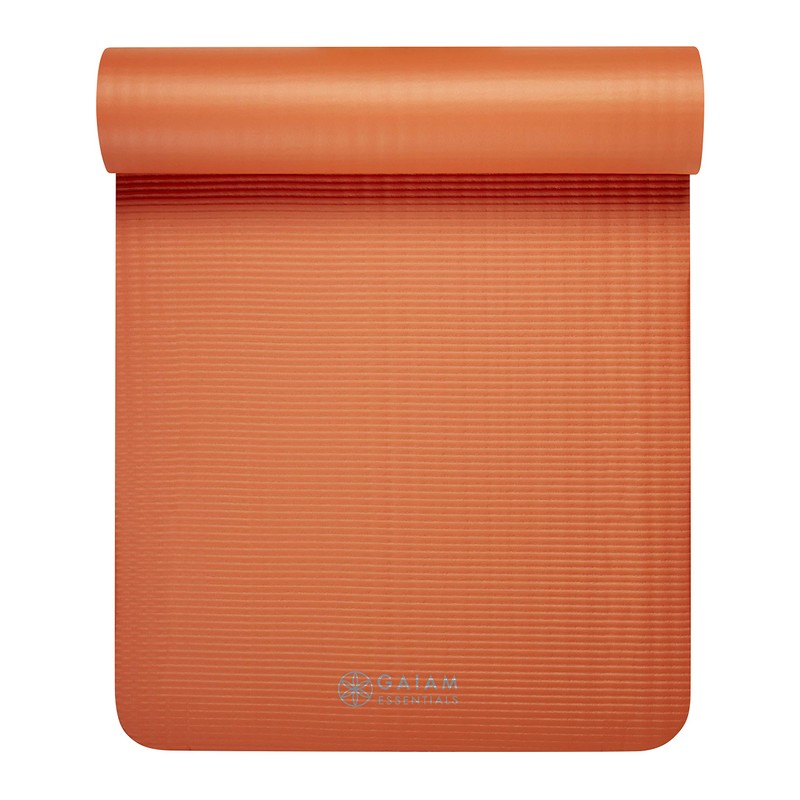 Gaiam Essentials Thick Yoga Mat Fitness & Exercise Mat with