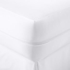 Merit Linens Zipper Enclosed 6-Sided Mattress Encasement - TwinXL White