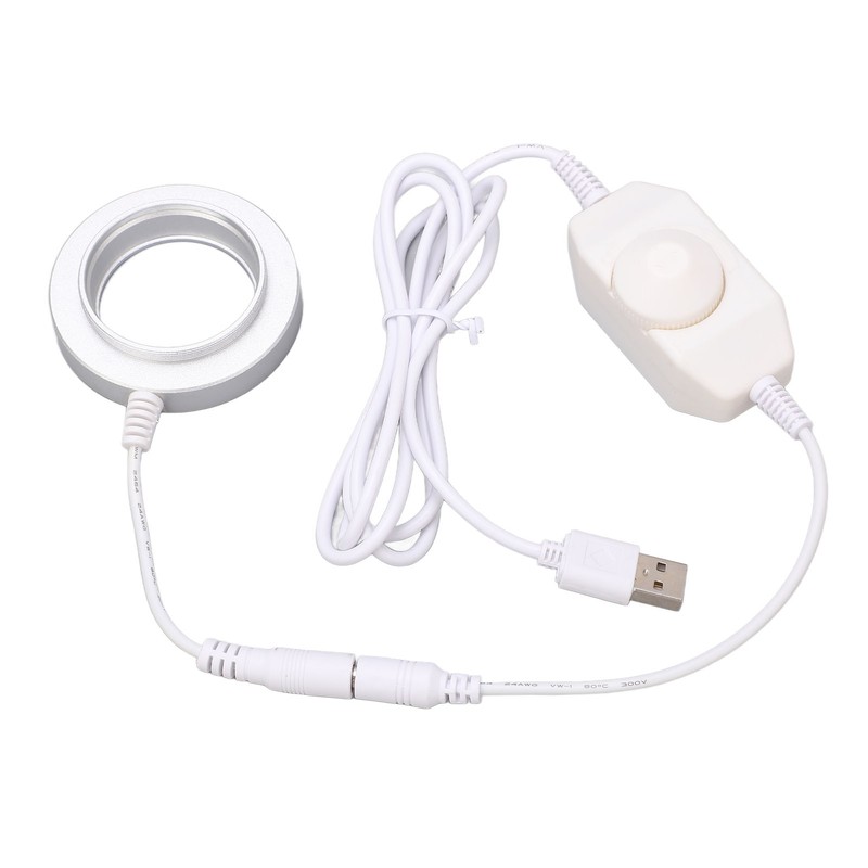 LED Ring Light Adjustable for Stereo Microscope Industrial Camera Imaging