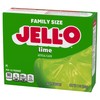 Jell-O Lime Gelatin Dessert Mix, Family Size, 6 oz Box