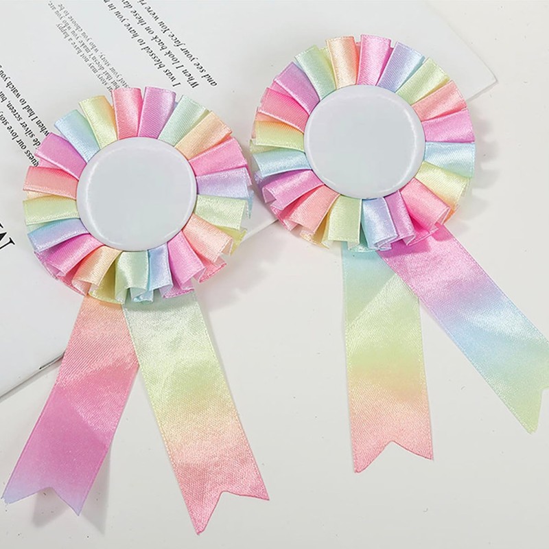 Pack of 8 Colorful Badges, Winning Badges, Wedding Badges, Graduation