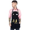 Under NY Sky Tool Black Apron – Heavy-Duty Waxed Canvas,