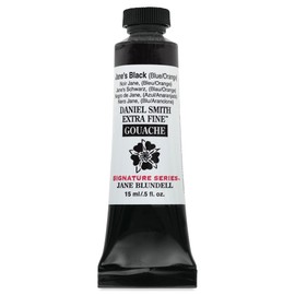 Daniel Smith Extra Fine Gouache - Jane's Black (Blue/Orange), 15 ml
